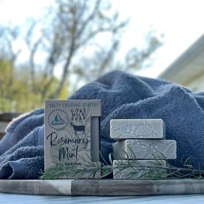 Rosemary Mint | Goat Milk Artisan Soap | All Natural Bath Bar | Handmade in Tennessee