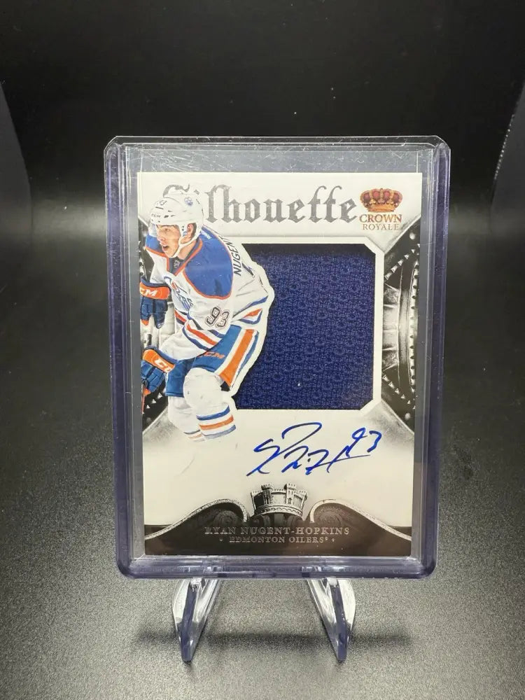 Ryan Nugent-Hopkins 2013-14 Crown Royale Silhouette Auto Patch Oilers