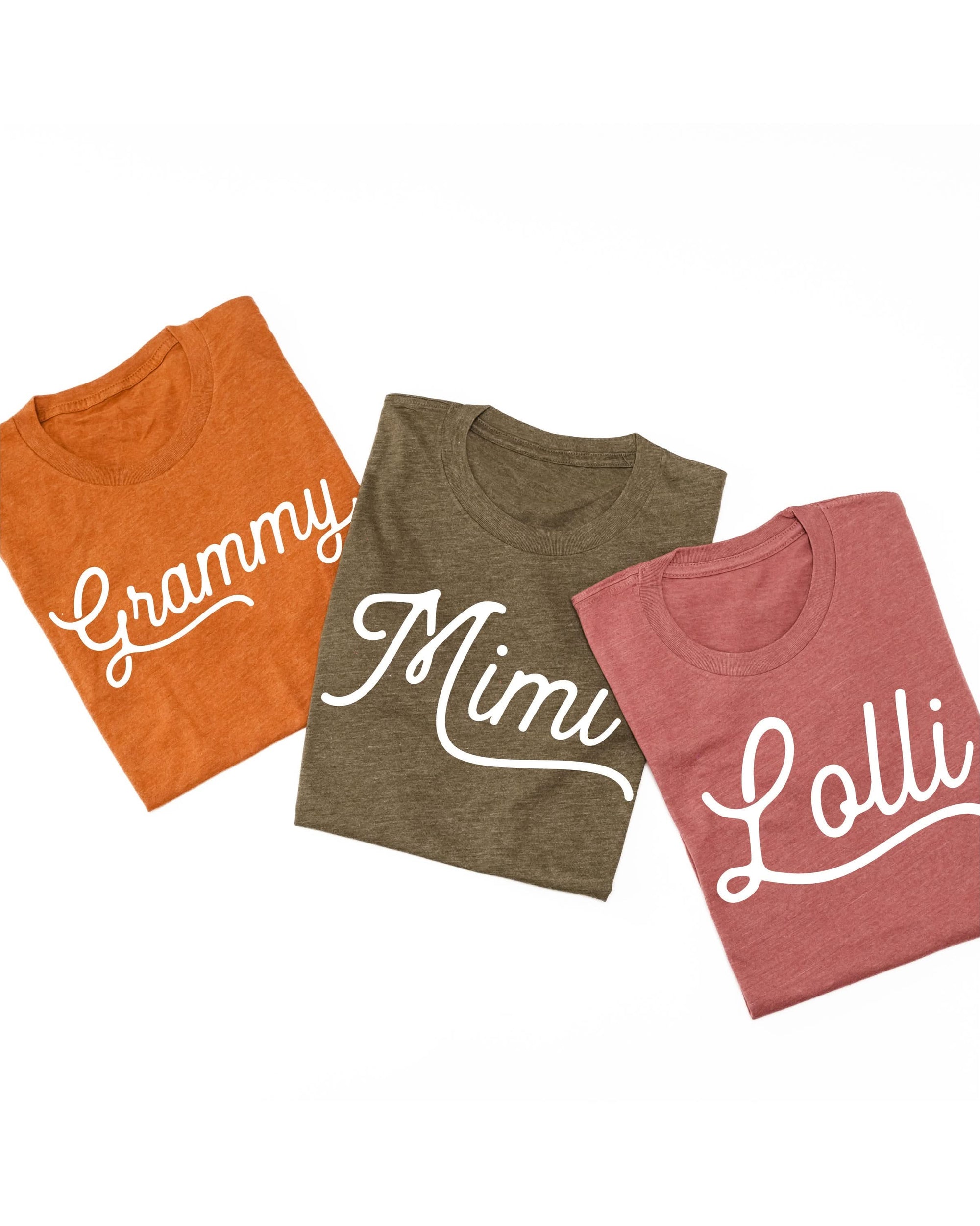 (Choose Your Grandma Name) - Script Design - Unisex Tee