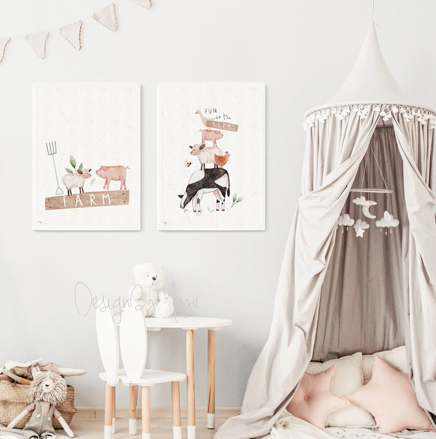 Baby Animals Prints - Luster Paper Nursery Wall Art Prints