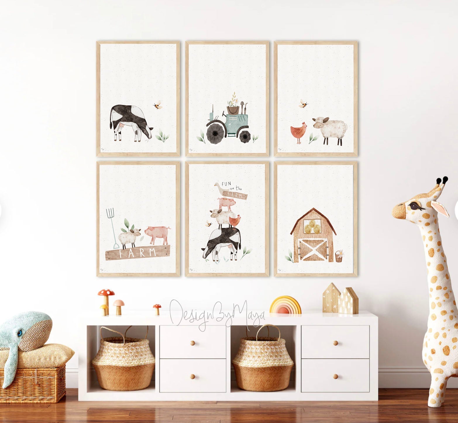 Baby Animals Prints - Luster Paper Nursery Wall Art Prints