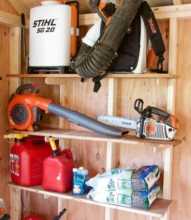 Shed Shelf Bracket Kit | Heavy-Duty Shed Organizer