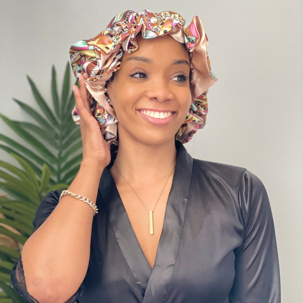 She Loves Pink All Satin Bonnet