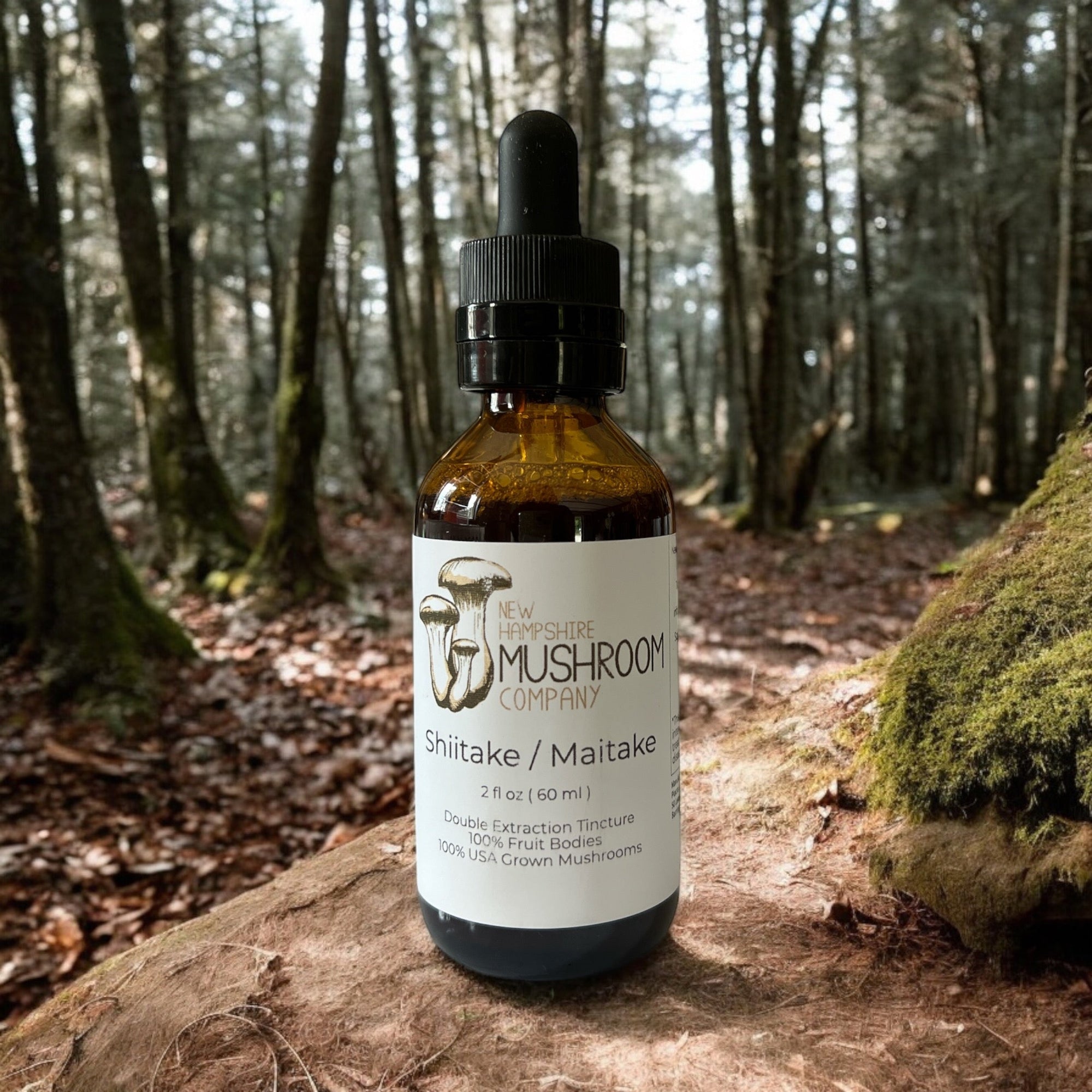 Shiitake & Maitake Mushroom Tincture – Immune & Metabolic Support