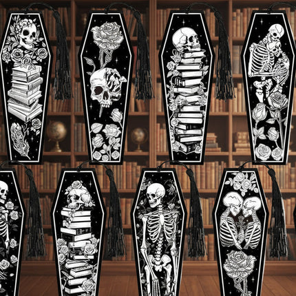 Dark Romance Bookmarks: Skulls (see bulk rate)