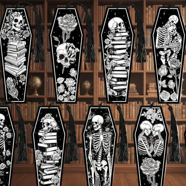 Dark Romance Bookmarks: Skulls (see bulk rate)