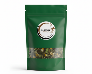 Slavnik Family Green Tea Packaging