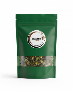 Slavnik Family Green Tea Packaging