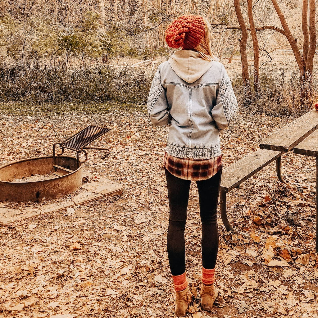 Crochet Slouch Hat | Spice Orange Beanie
