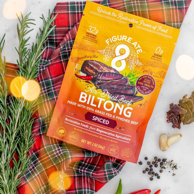 Spiced Grass Fed & Finished Beef Biltong