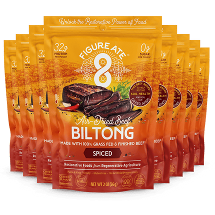 Spiced Grass Fed & Finished Beef Biltong