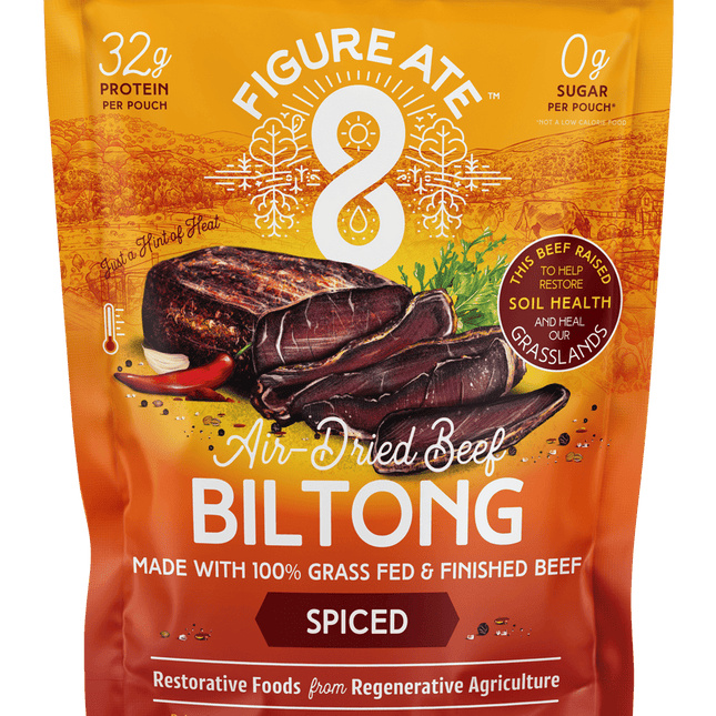 Spiced Grass Fed & Finished Beef Biltong