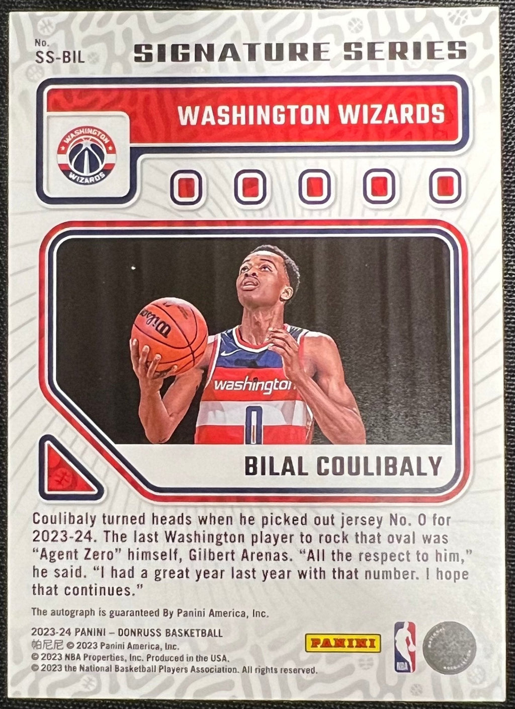 Bilal Coulibaly - 2023 Panini Donruss Signature Series - #SS-BIL