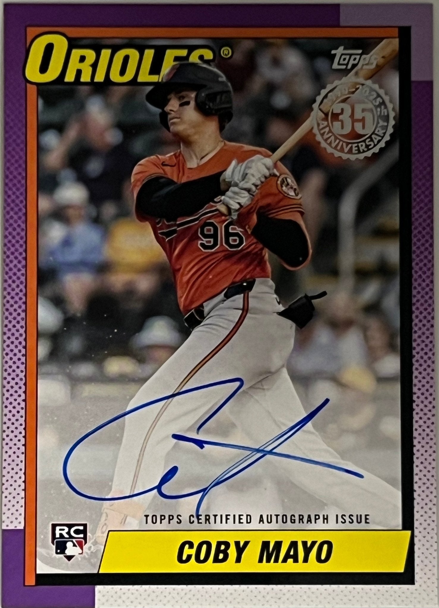 Coby Mayo - 2025 Topps Series 1 35th Anniversary  - #90A-CMA