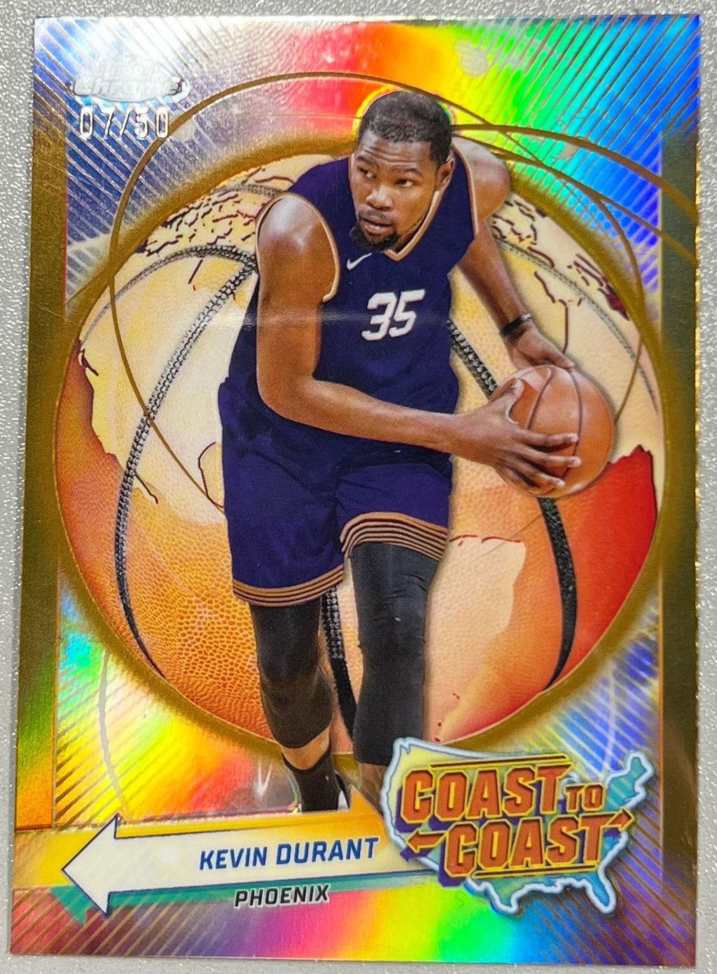 Kevin Durant - 2025 Topps Chrome Coast to Coast - #CC-26