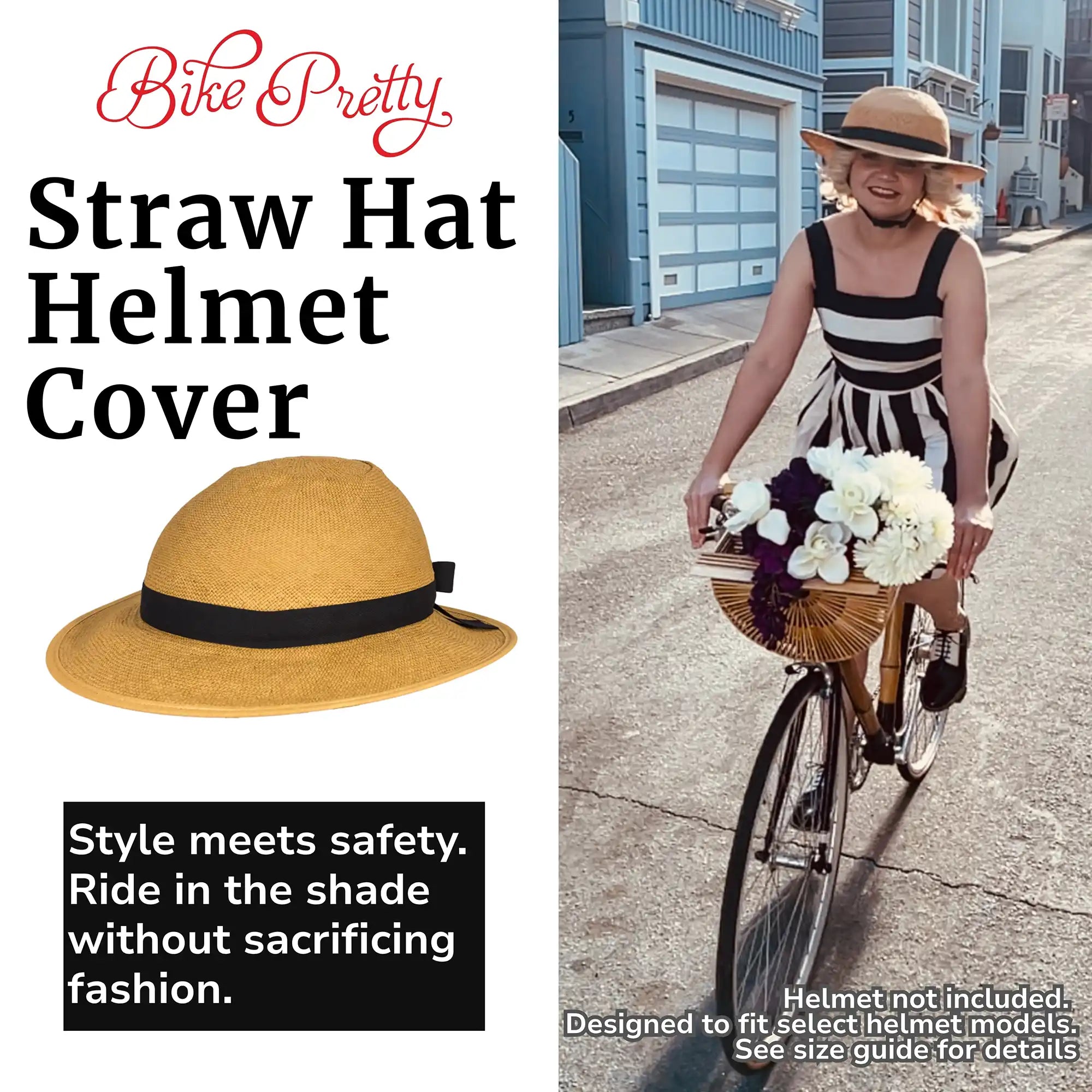 Straw Hat Helmet Classic Cover ONLY