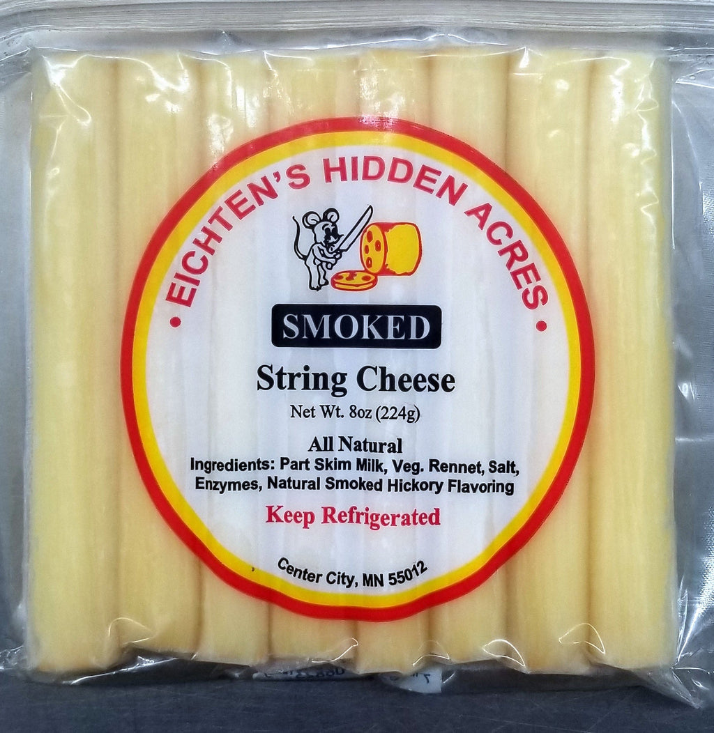 Smoked String Cheese, Smoked 8 oz Package
