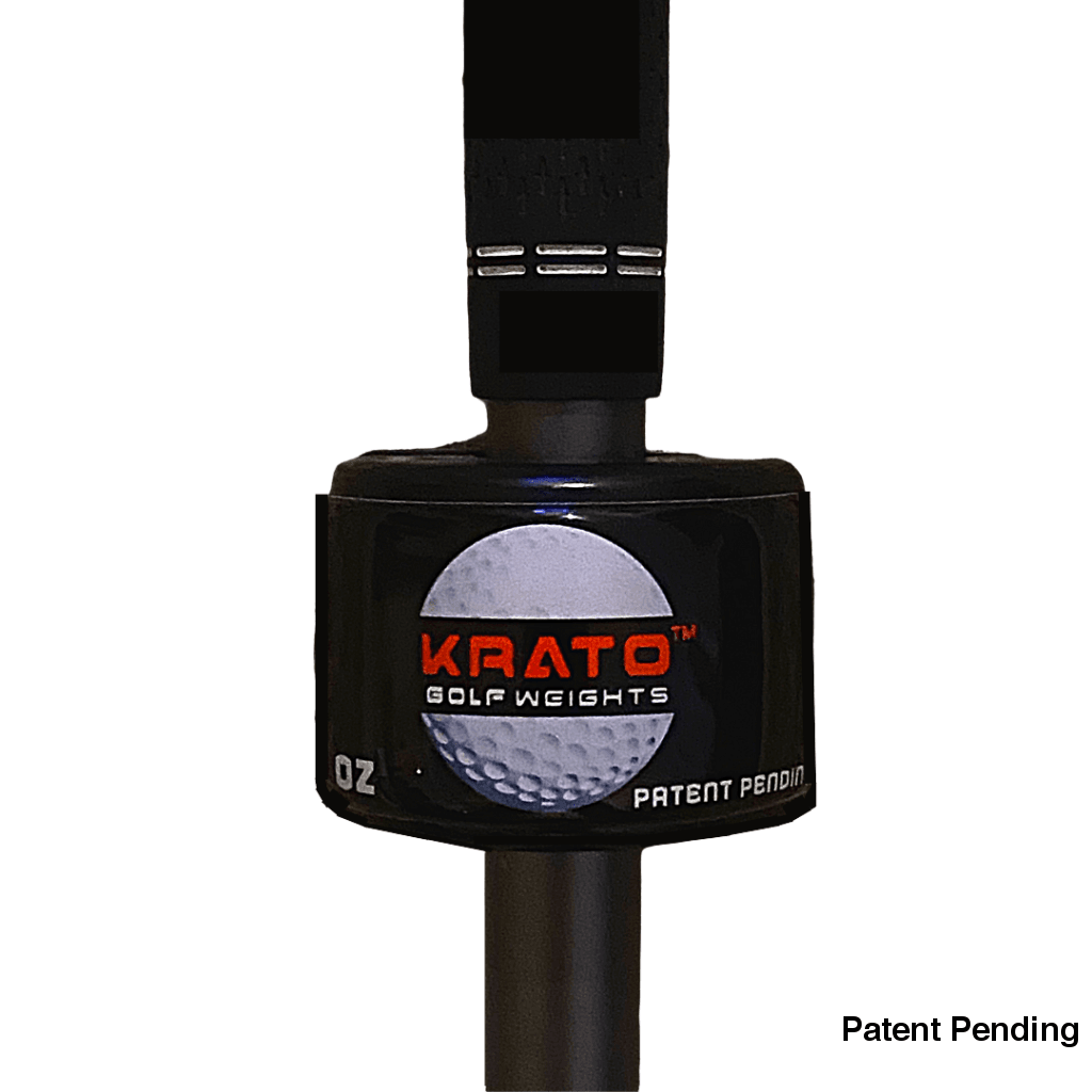 Krato Golf Swing Trainer Aid - Improve Distance & Clubhead Speed - Train with your own club - Golf Weight - 10 Oz
