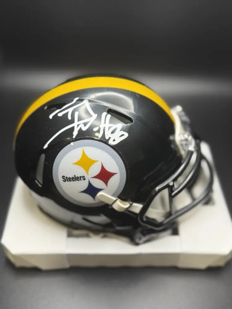 T.J. Watt Autographed Pittsburgh Steelers Mini Helmet – Beckett Witnessed COA