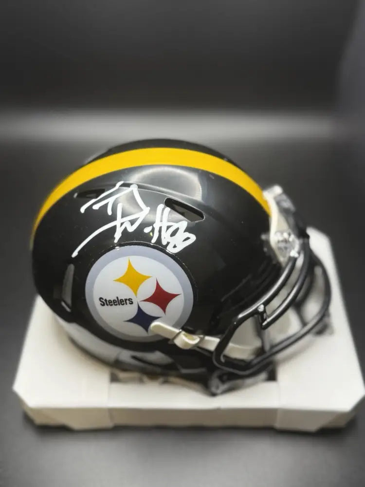 T.J. Watt Autographed Pittsburgh Steelers Mini Helmet – Beckett Witnessed COA