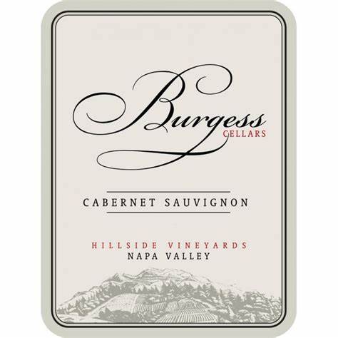 Burgess Cabernet Sauvignon, 2018, Napa, CA