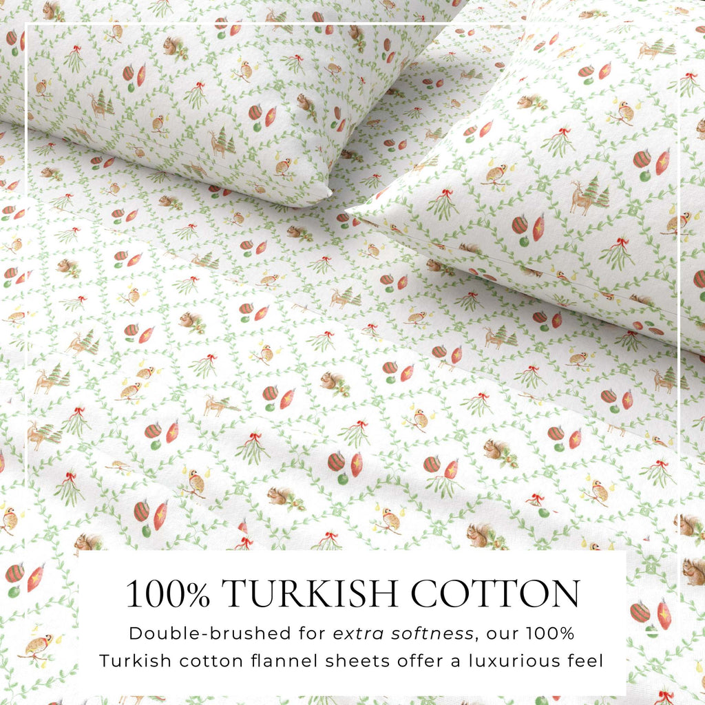 Turkish Cotton Flannel Sheet Set - Elevated Holiday Collection