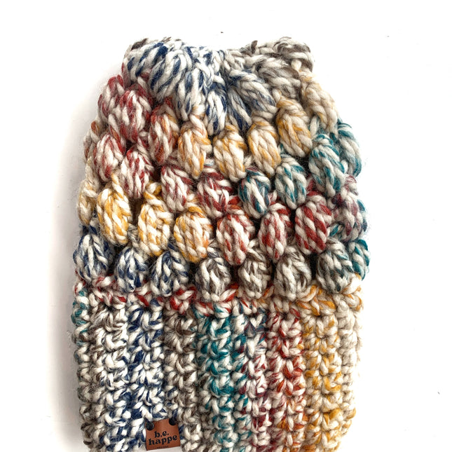 Crochet Slouch Hat | Rainbow Beanie