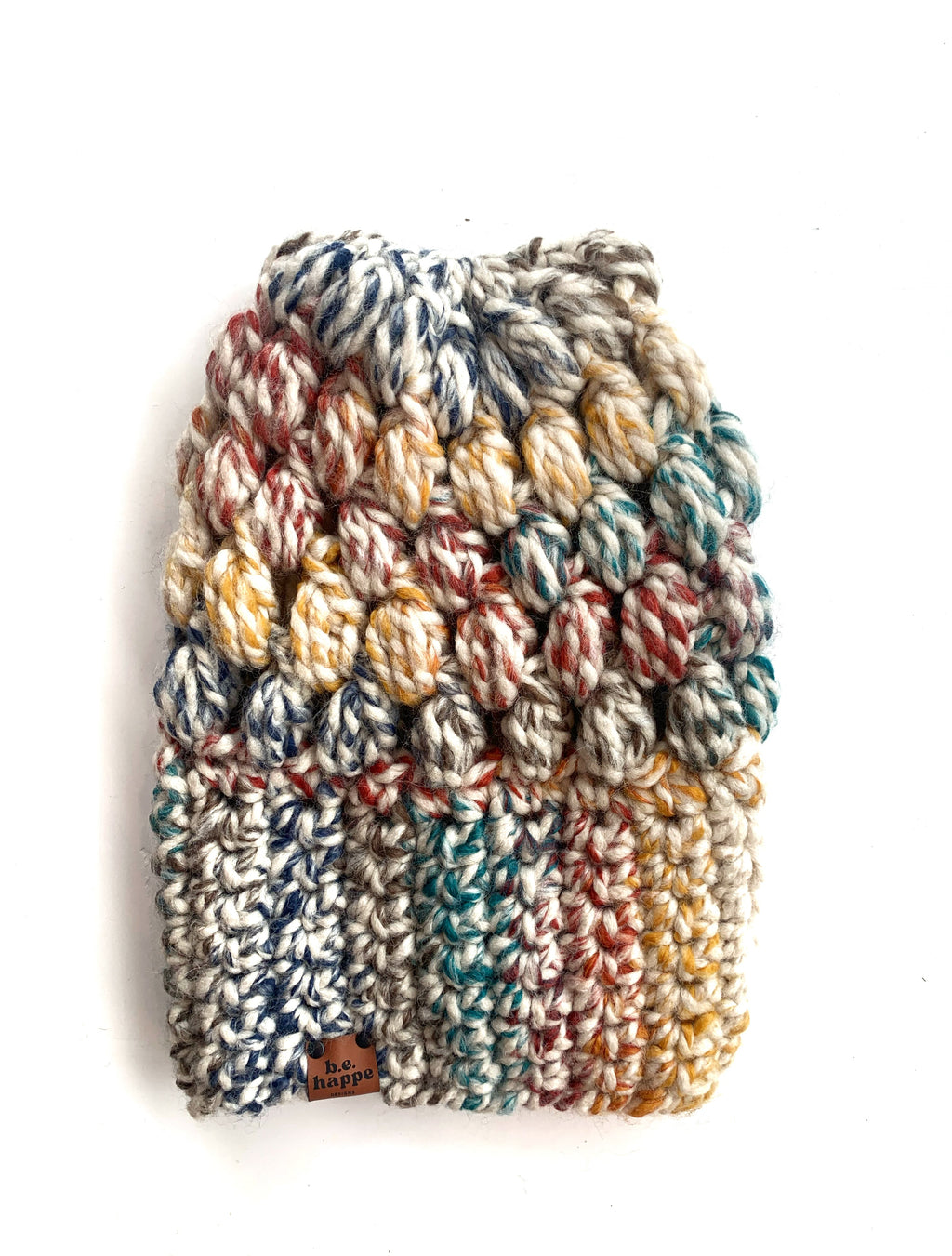 Crochet Slouch Hat | Rainbow Beanie