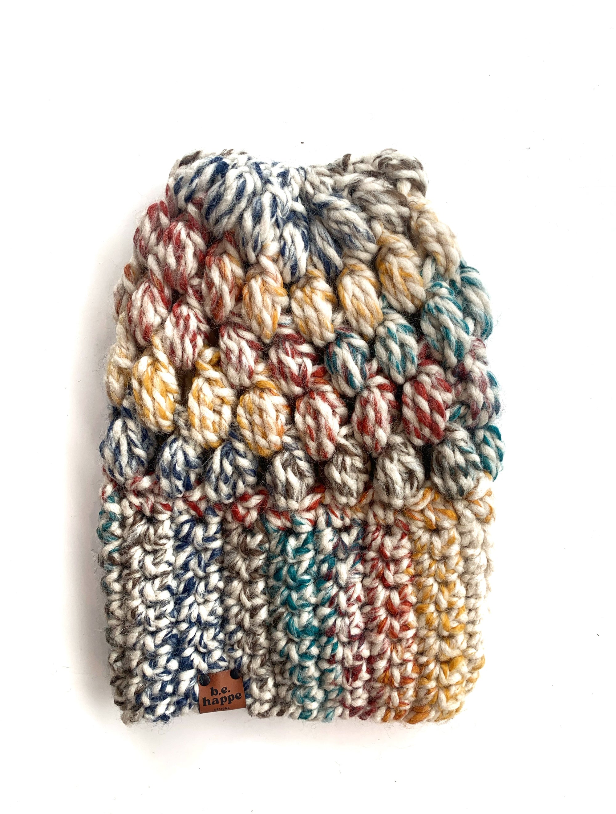 Crochet Slouch Hat | Rainbow Beanie