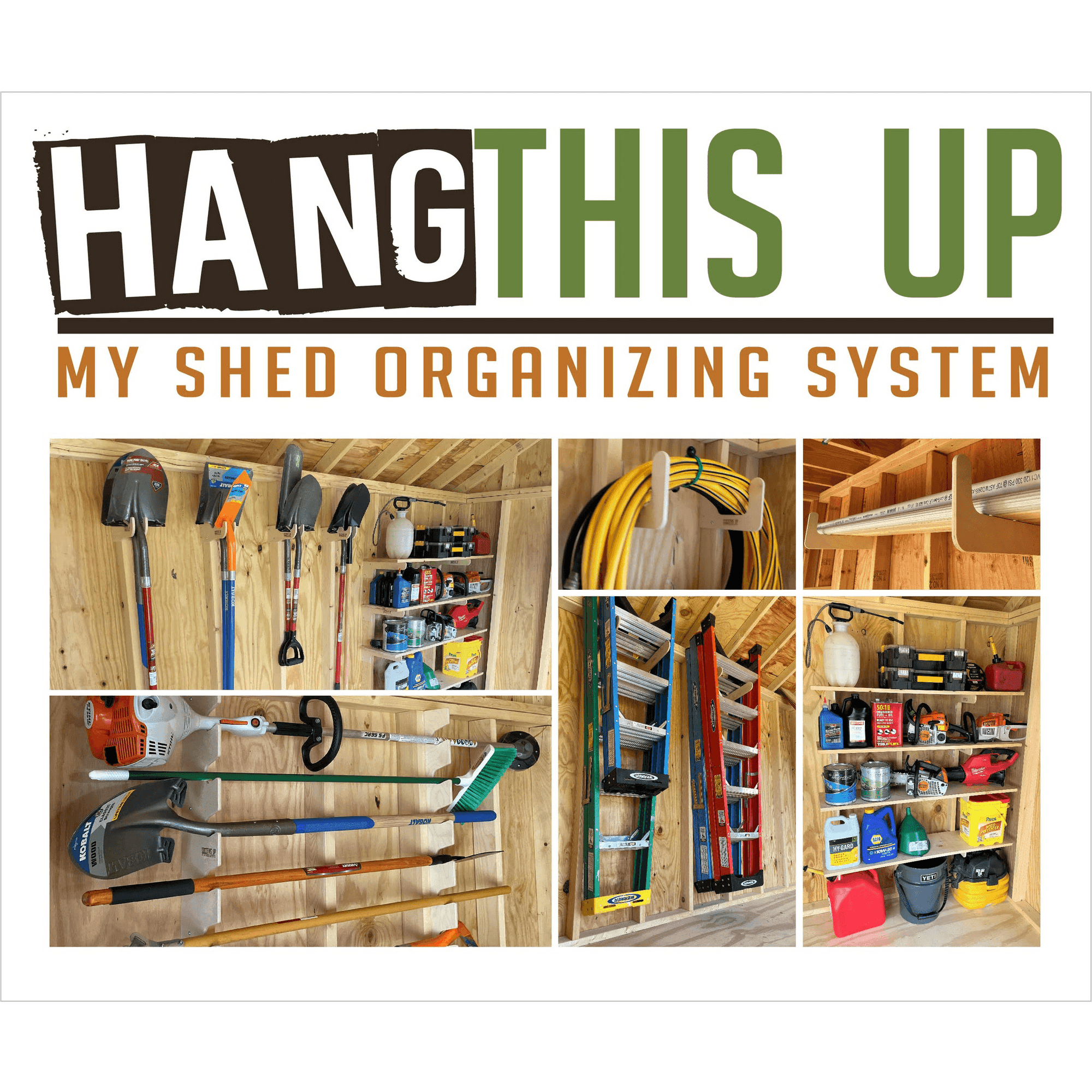 Ultimate Shed Organization Kit – Yard & Garden Tool Rack