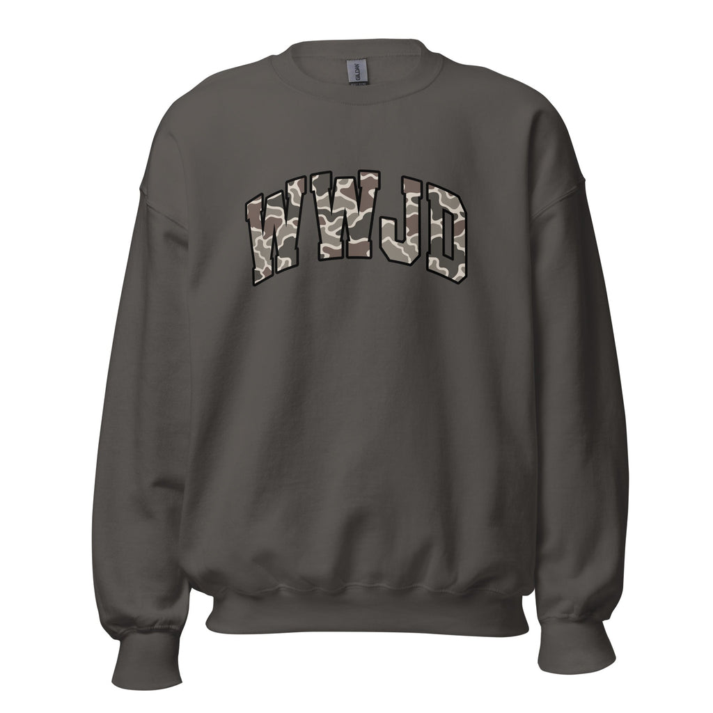 WWJD Camo | Gildan Sweatshirt