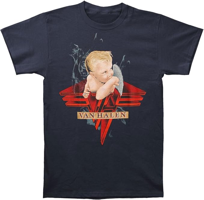 Van Halen Angel Smoking Mens T-shirt