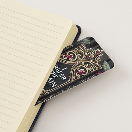 I Prefer the Villain Glossy Double-Sided Bookmark, 2” x 6”