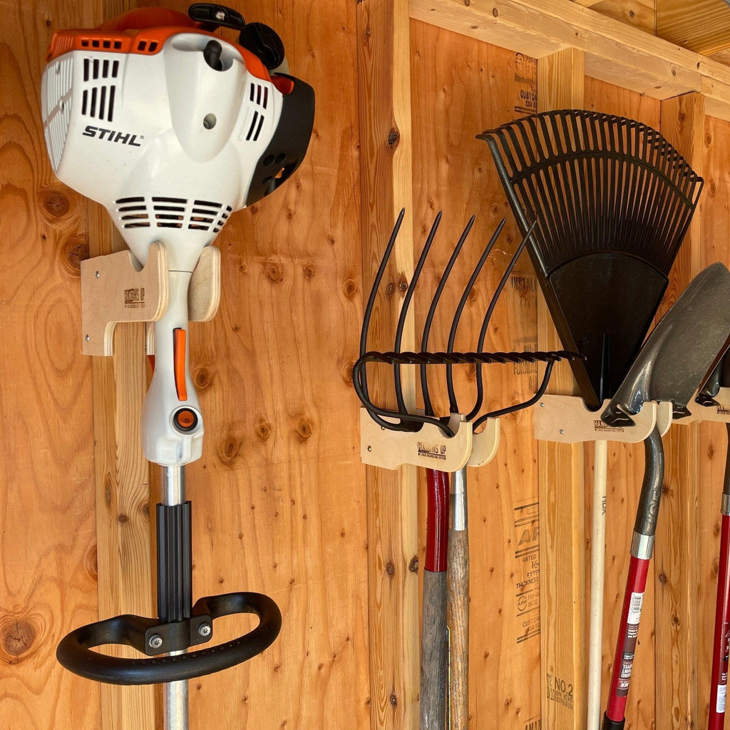 Weed Whacker Organizer – Shed Tool Rack for Yard Storage