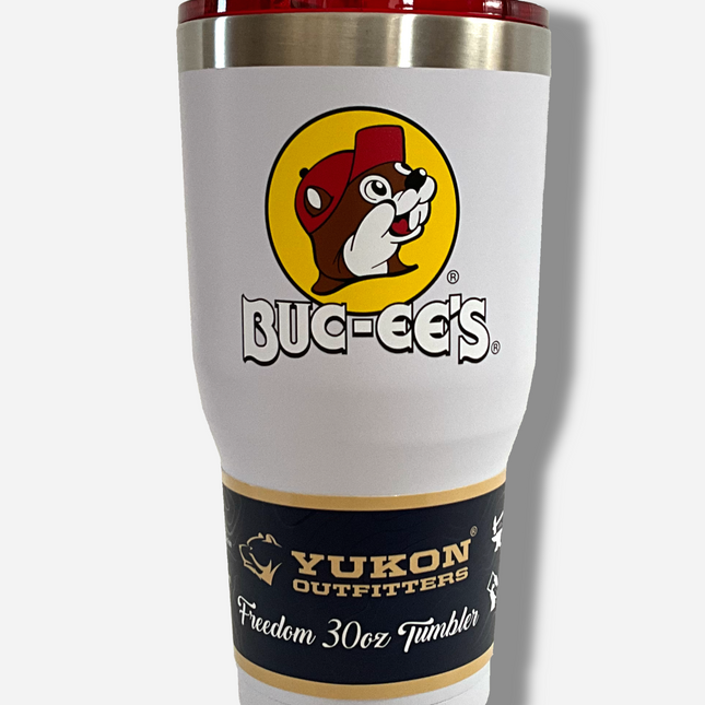 Buc-ee's Yukon Outfitters White 30oz Tumbler