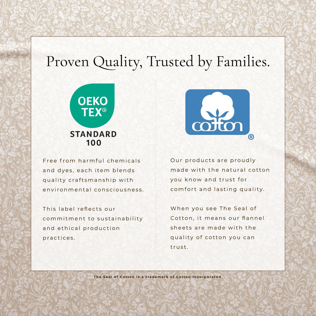 Turkish Cotton Flannel Sheet Set - Winter Floral Collection