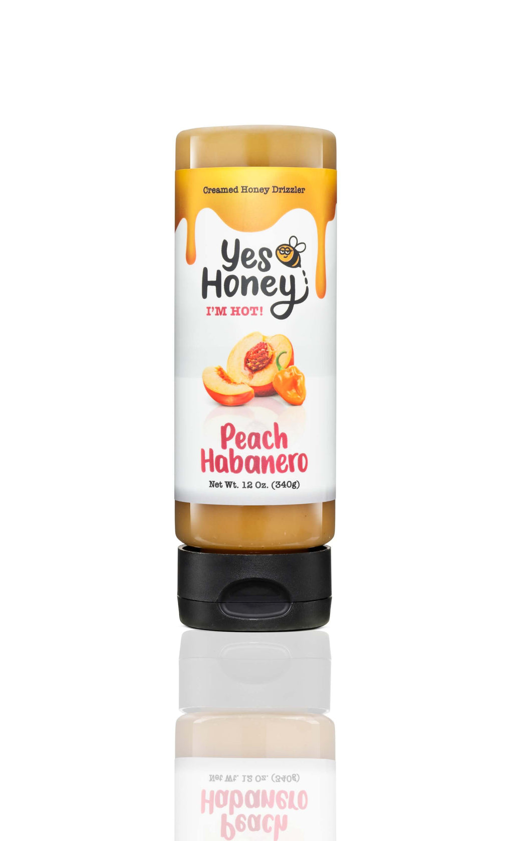 Yes Honey Peach Habanero Honey Drizzler