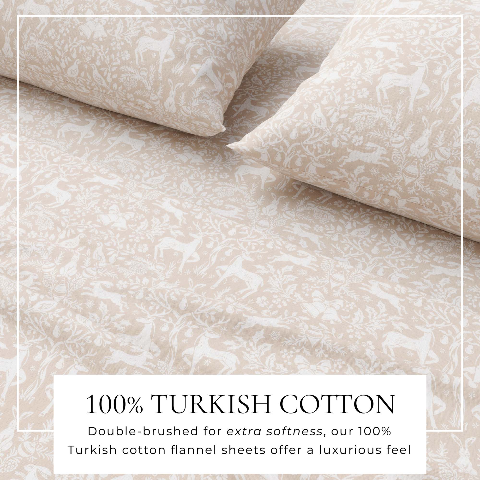 Turkish Cotton Flannel Sheet Set - Elevated Holiday Collection